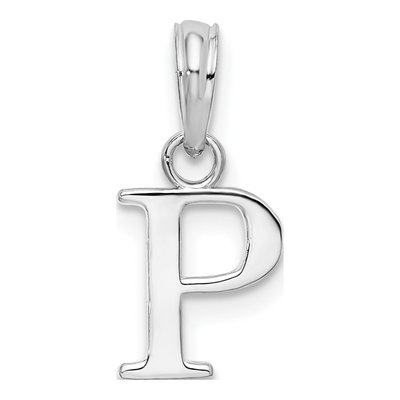 Sterling Silver Initial P Pendant