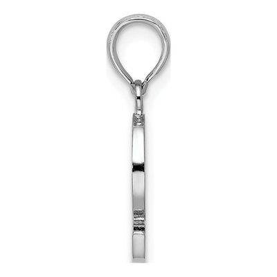 Sterling Silver Initial Q Pendant – view 3