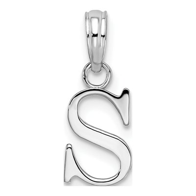 Sterling Silver Initial S Pendant