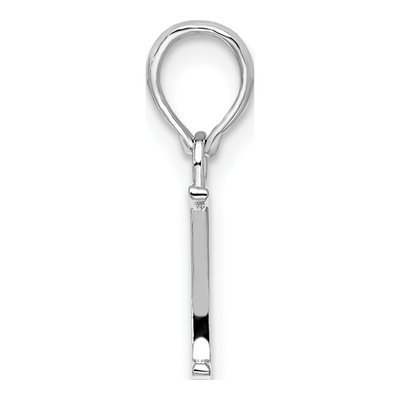 Sterling Silver Block Initial Y Pendant – view 3