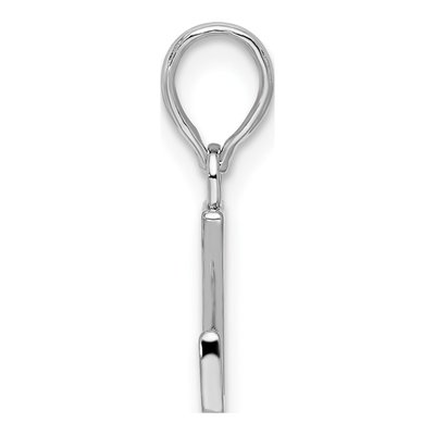 Sterling Silver Block Initial Z Pendant – view 3