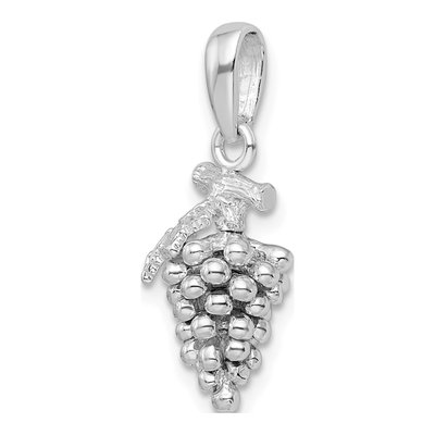 Sterling Silver 3D Grapes Pendant – view 5