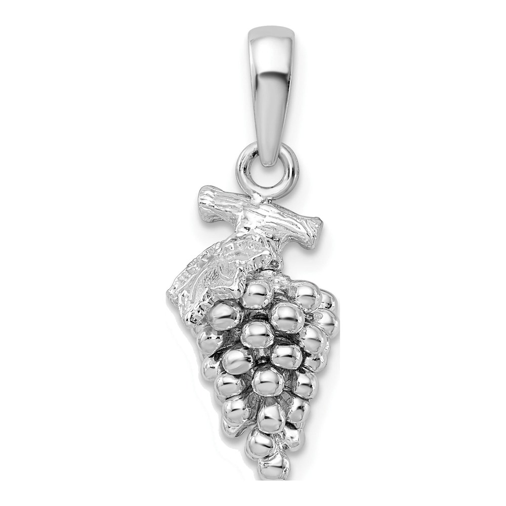 Sterling Silver 3D Grapes Pendant