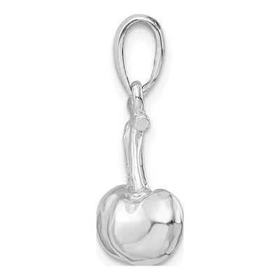 Sterling Silver 3D Cherries Pendant – view 3