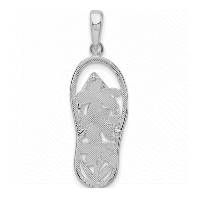 Sterling Silver Flip-Flop Pendant – view 4