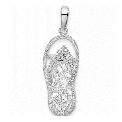 Sterling Silver Flip-Flop Pendant