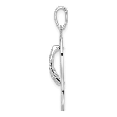 Sterling Silver Dolphin Flip-Flop Pendant – view 3