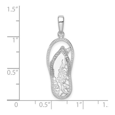 Sterling Silver Dolphin Flip-Flop Pendant – view 5