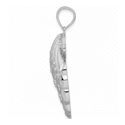 Sterling Silver Scallop Shell Pendant – view 3