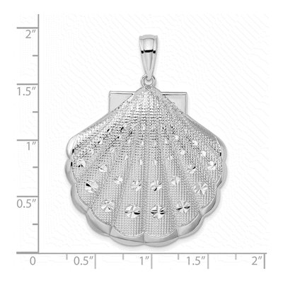 Sterling Silver Scallop Shell Pendant – view 5