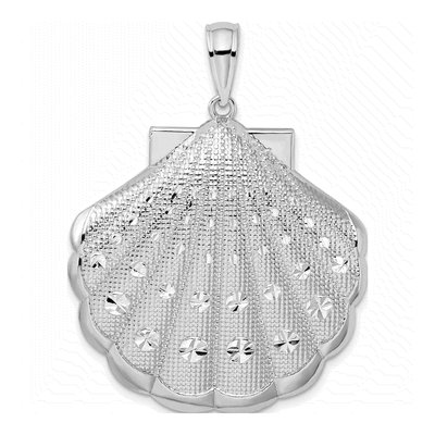 Sterling Silver Scallop Shell Pendant