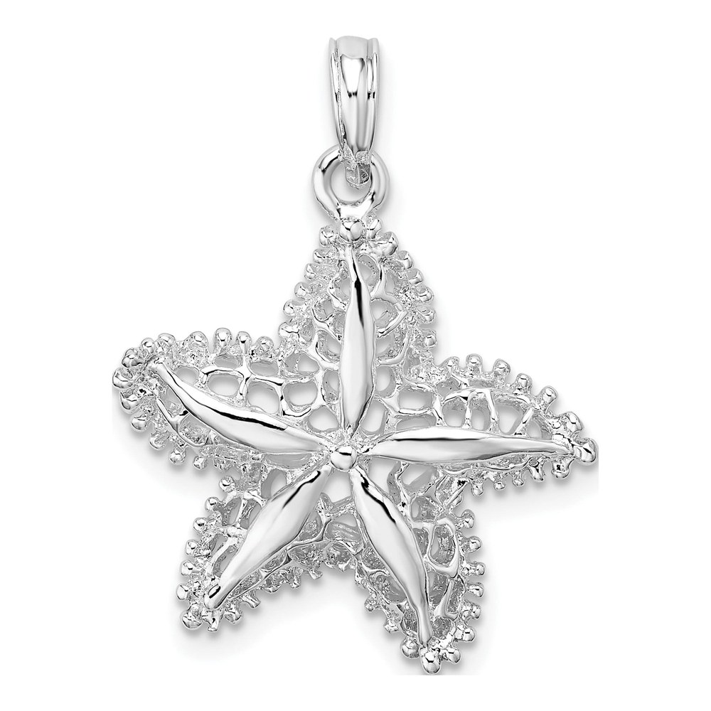Sterling Silver Filigree Starfish Pendant