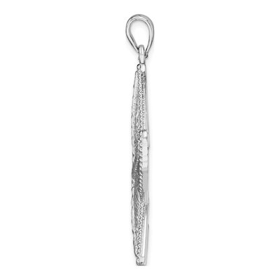 Sterling Silver Diamond-Cut Starfish Pendant – view 3