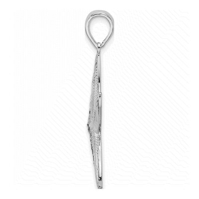 Sterling Silver Textured Starfish Pendant – view 3