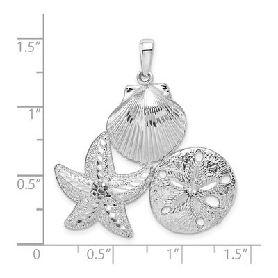 Sterling Silver Sea Life Pendant – view 5