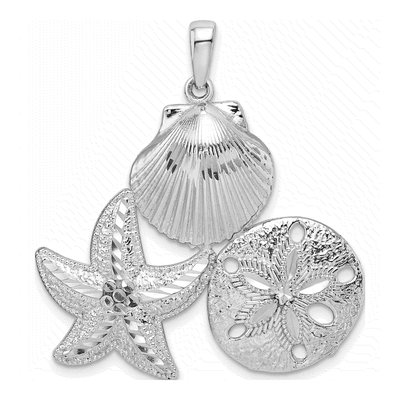 Sterling Silver Sea Life Pendant