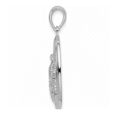 Sterling Silver Sea Life Round Pendant – view 3