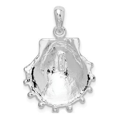 Sterling Silver Lions Paw Shell Pendant – view 5