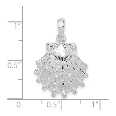 Sterling Silver Lions Paw Shell Pendant – view 7