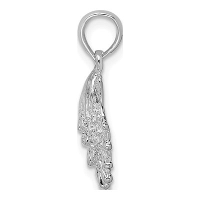 Sterling Silver Lions Paw Shell Pendant – view 3