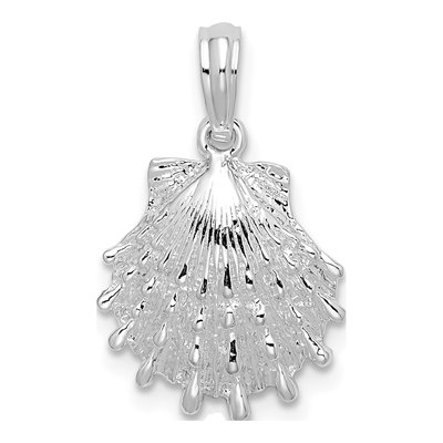 Sterling Silver Lions Paw Shell Pendant