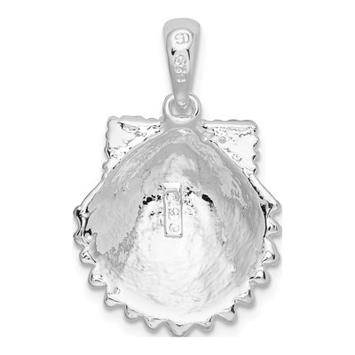 Sterling Silver Scallop Shell Pendant – view 5