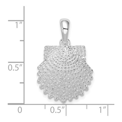 Sterling Silver Scallop Shell Pendant – view 7