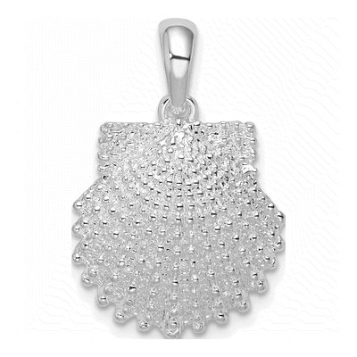 Sterling Silver Scallop Shell Pendant