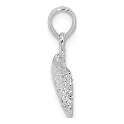 Sterling Silver Scallop Shell Pendant – view 3