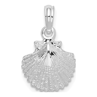 Sterling Silver Scallop Shell Pendant