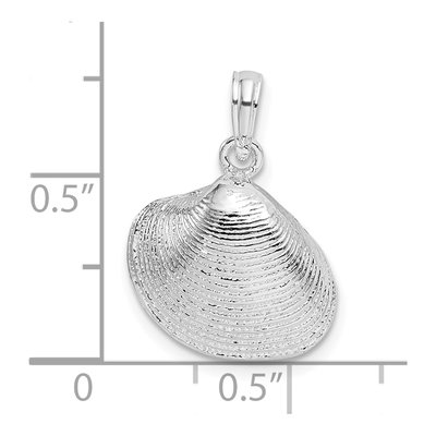Sterling Silver Clam Shell Pendant – view 7