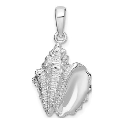 Sterling Silver Conch Shell Pendant