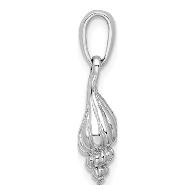 Sterling Silver 3D Wentletrap Shell Pendant – view 3