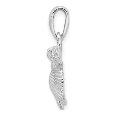 Sterling Silver Shell Cluster Pendant – view 3