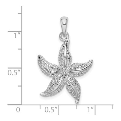 Sterling Silver Starfish Pendant – view 7