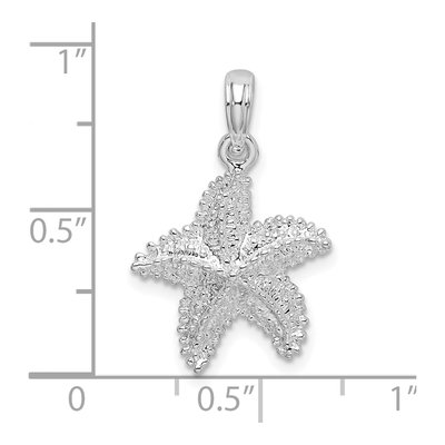 Sterling Silver Beaded Starfish Pendant – view 7