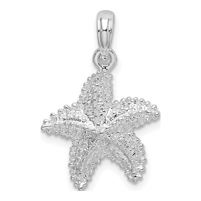 Sterling Silver Beaded Starfish Pendant
