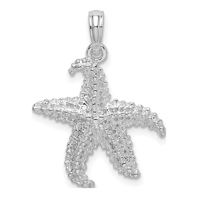 Sterling Silver Pierced Starfish Pendant