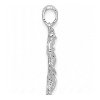 Sterling Silver Starfish Seahorse Pendant – view 3