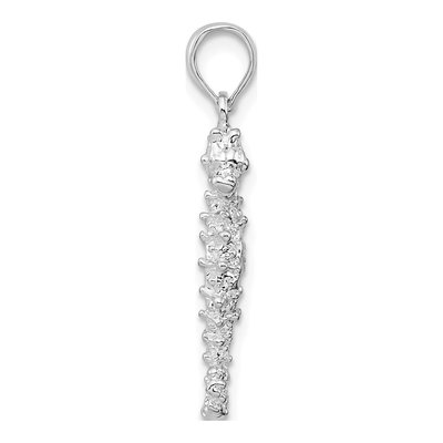 Sterling Silver 3D Seahorse Pendant – view 3