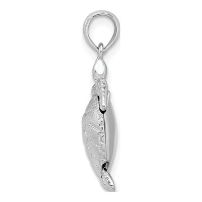 Sterling Silver 3D Moveable Sea Turtle Pendant – view 3