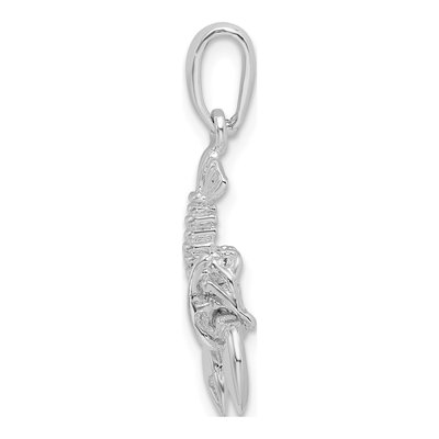 Sterling Silver 3D Pendant – view 3