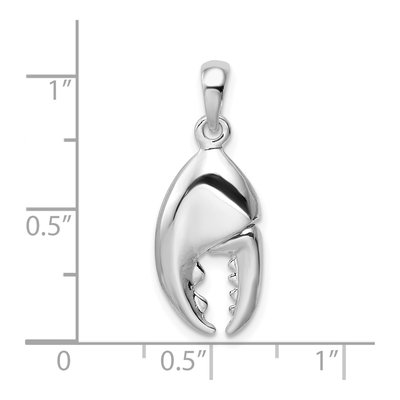Sterling Silver 3D Claw Pendant – view 7