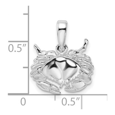 Sterling Silver Crab Pendant – view 7