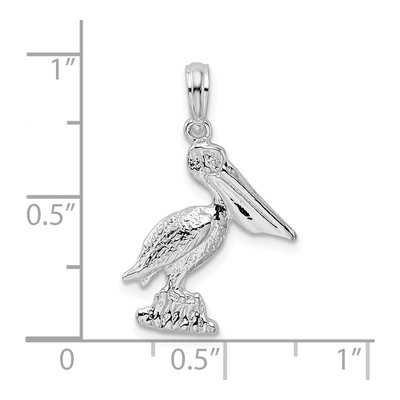 Sterling Silver Pelican Pendant – view 7