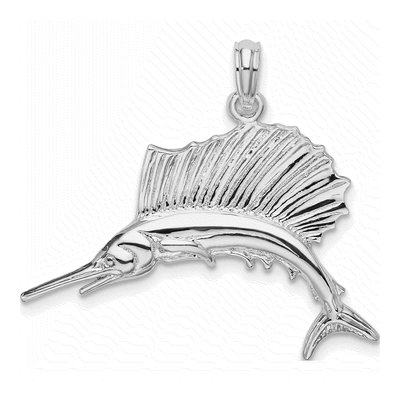 Sterling Silver Sailfish Pendant
