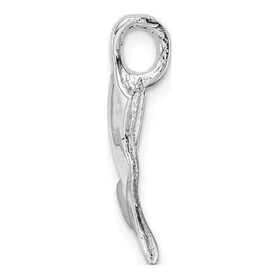 Sterling Silver Whale Tail Pendant – view 3