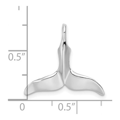 Sterling Silver Whale Tail Pendant – view 7
