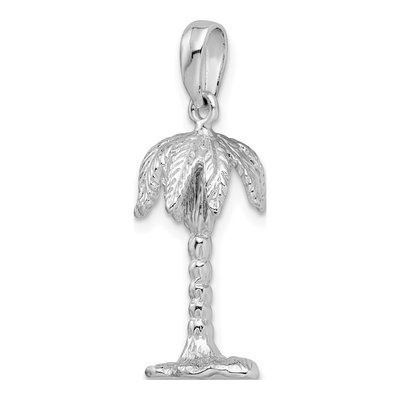 Sterling Silver 3D Palm Tree Pendant – view 7