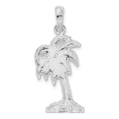Sterling Silver Palmetto Tree Pendant – view 5